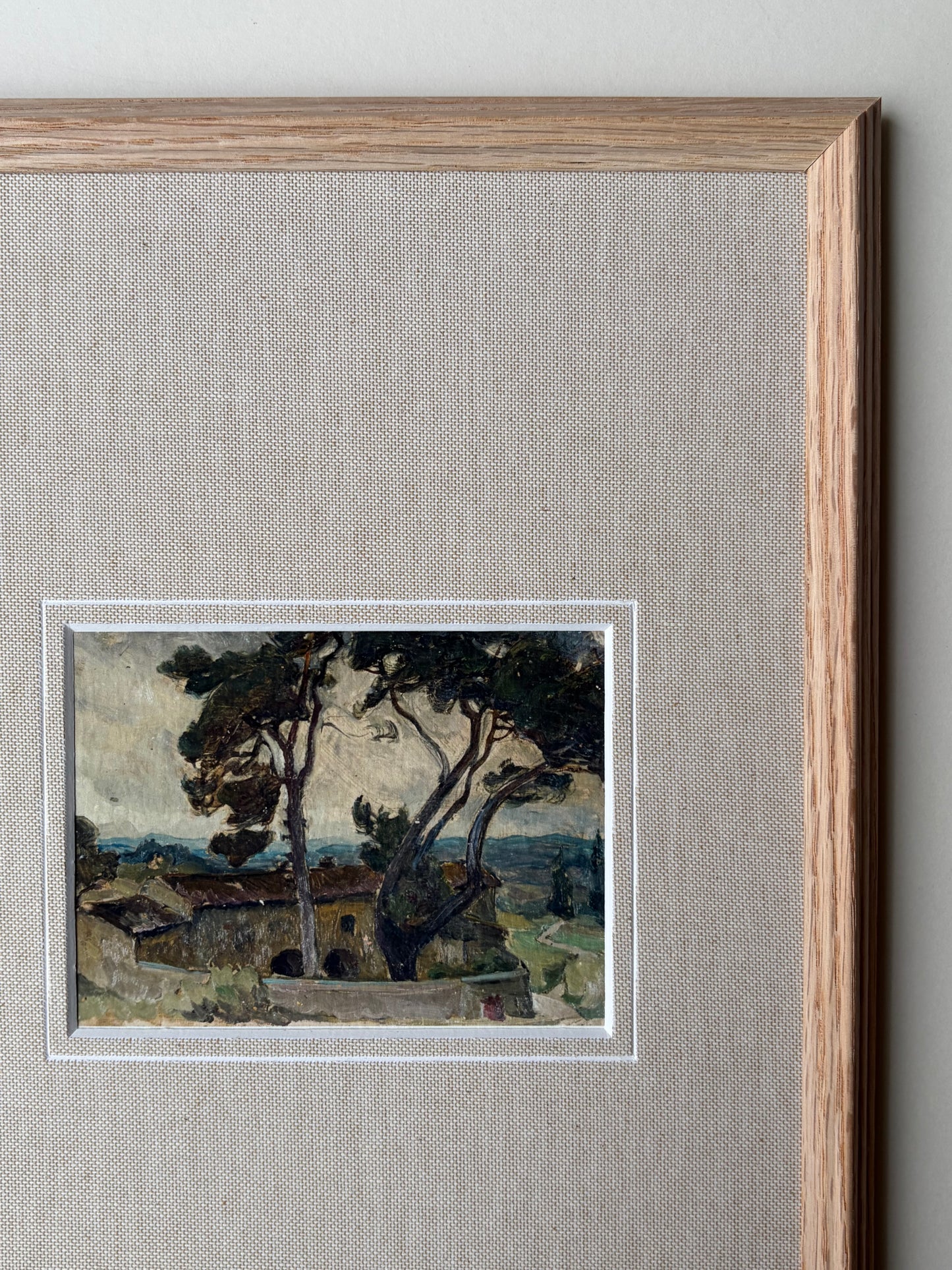 Framed Italian landscape with mount