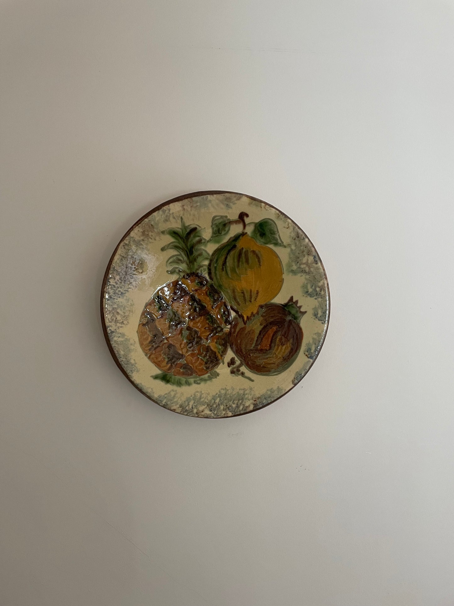 Vintage kitchen wall plate by Puigdemont, Spain