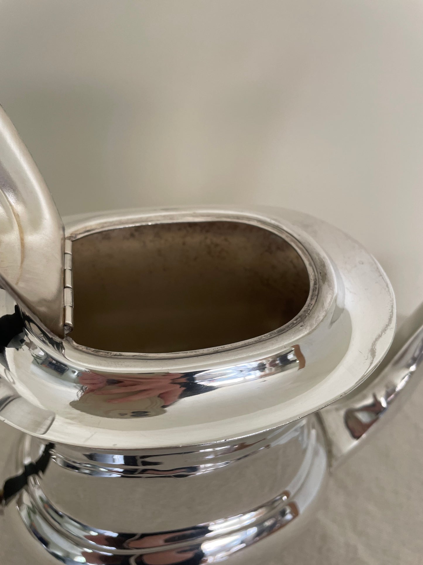 Mid century silver plated tea pot
