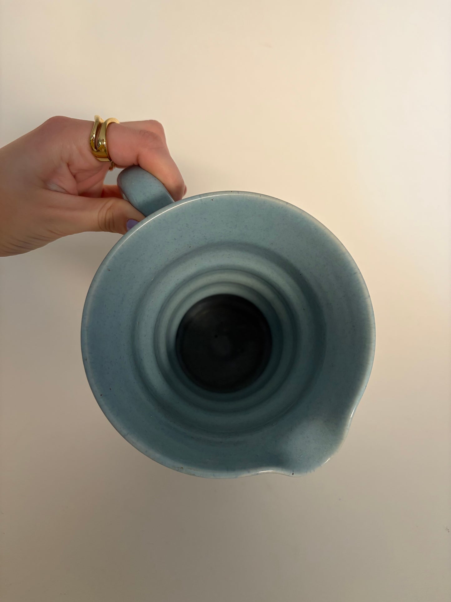 Sky blue vintage jug