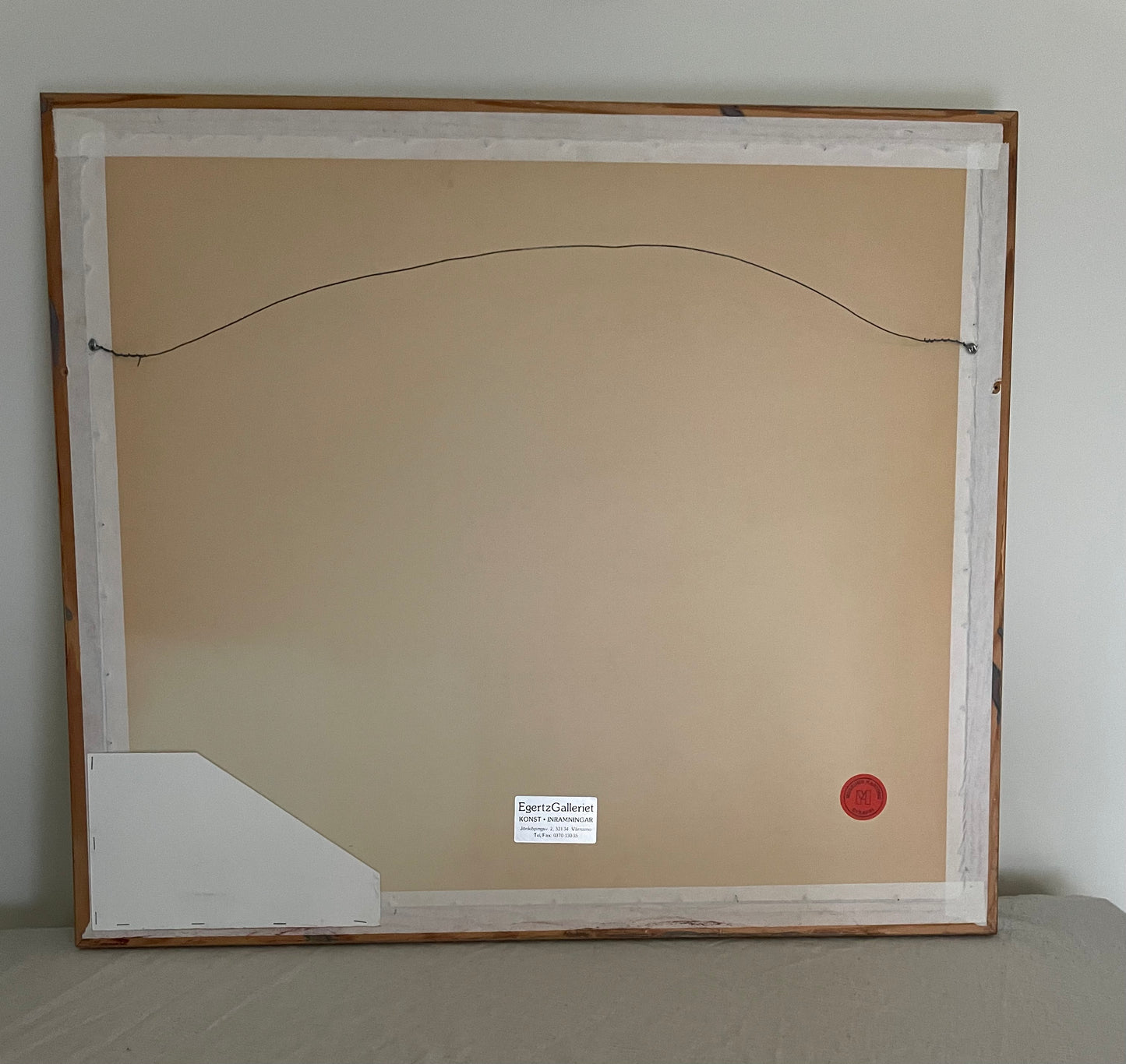 A colourful winter’s day - lithograph by Sven Lidberg