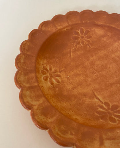 Ceramic floral plate