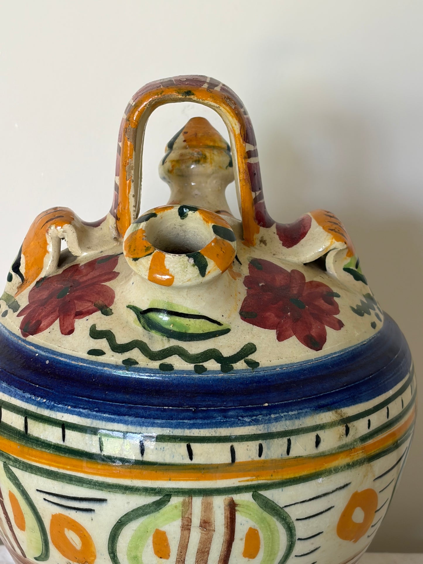 Vintage Spanish Botijo Jug