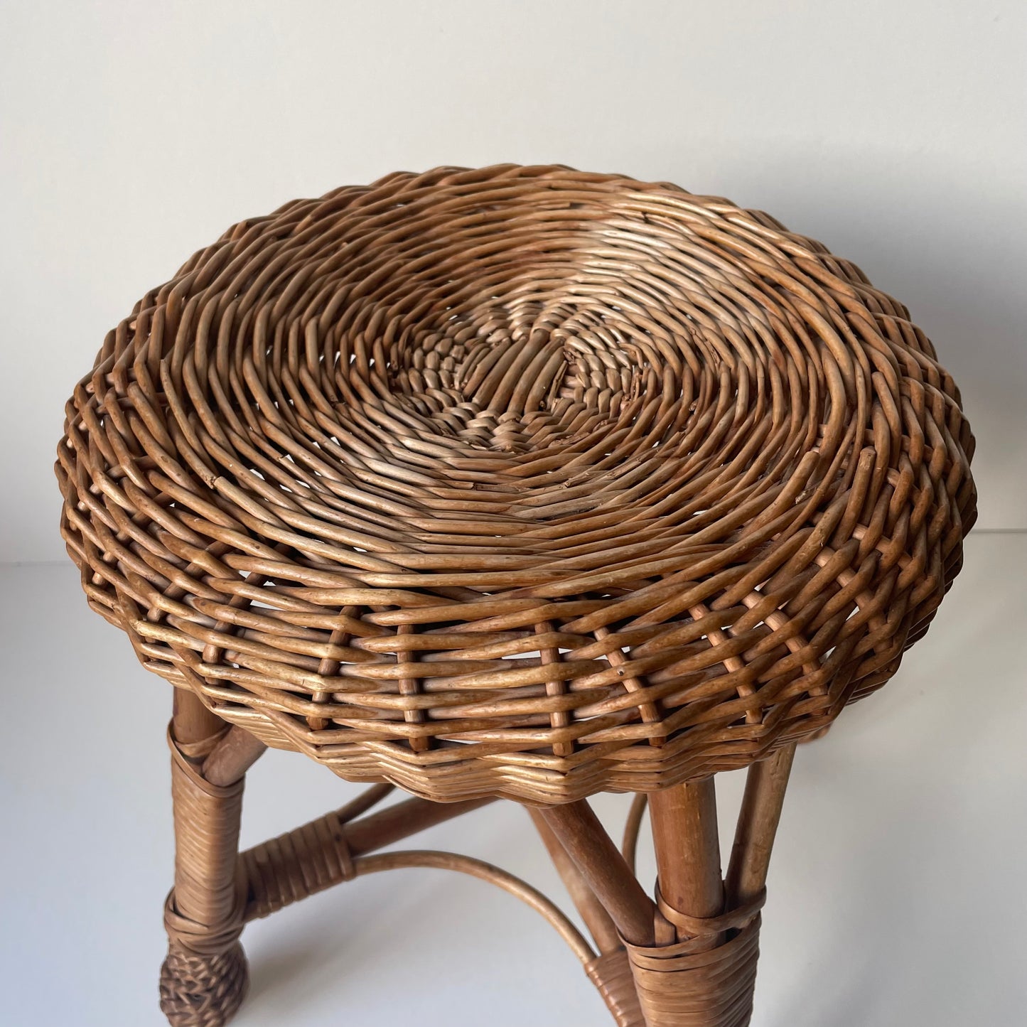 Rattan small stool