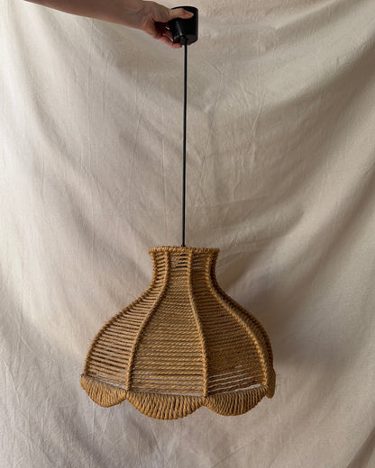 Vintage rope pendant lampshade