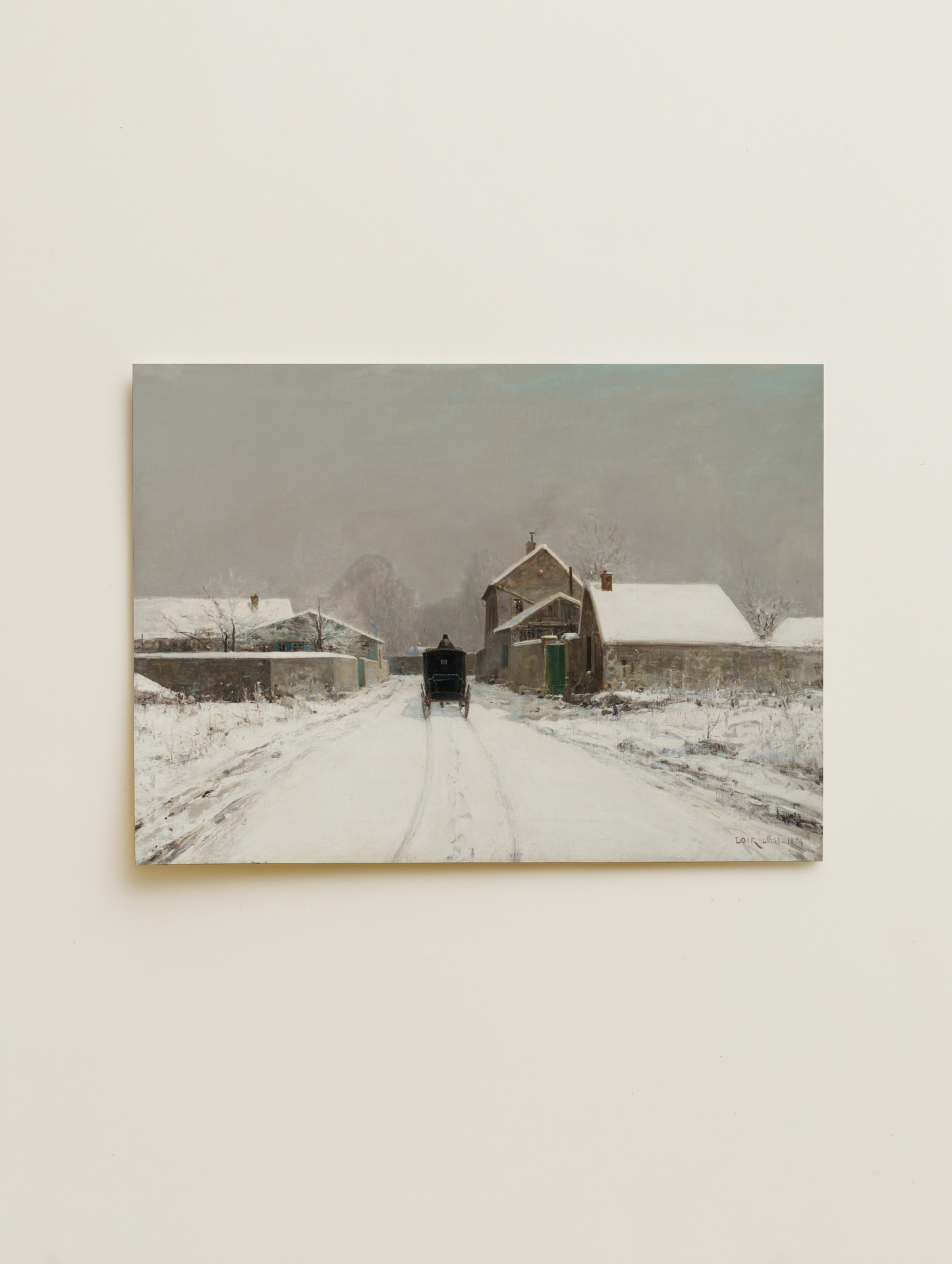 Wagon in the snow