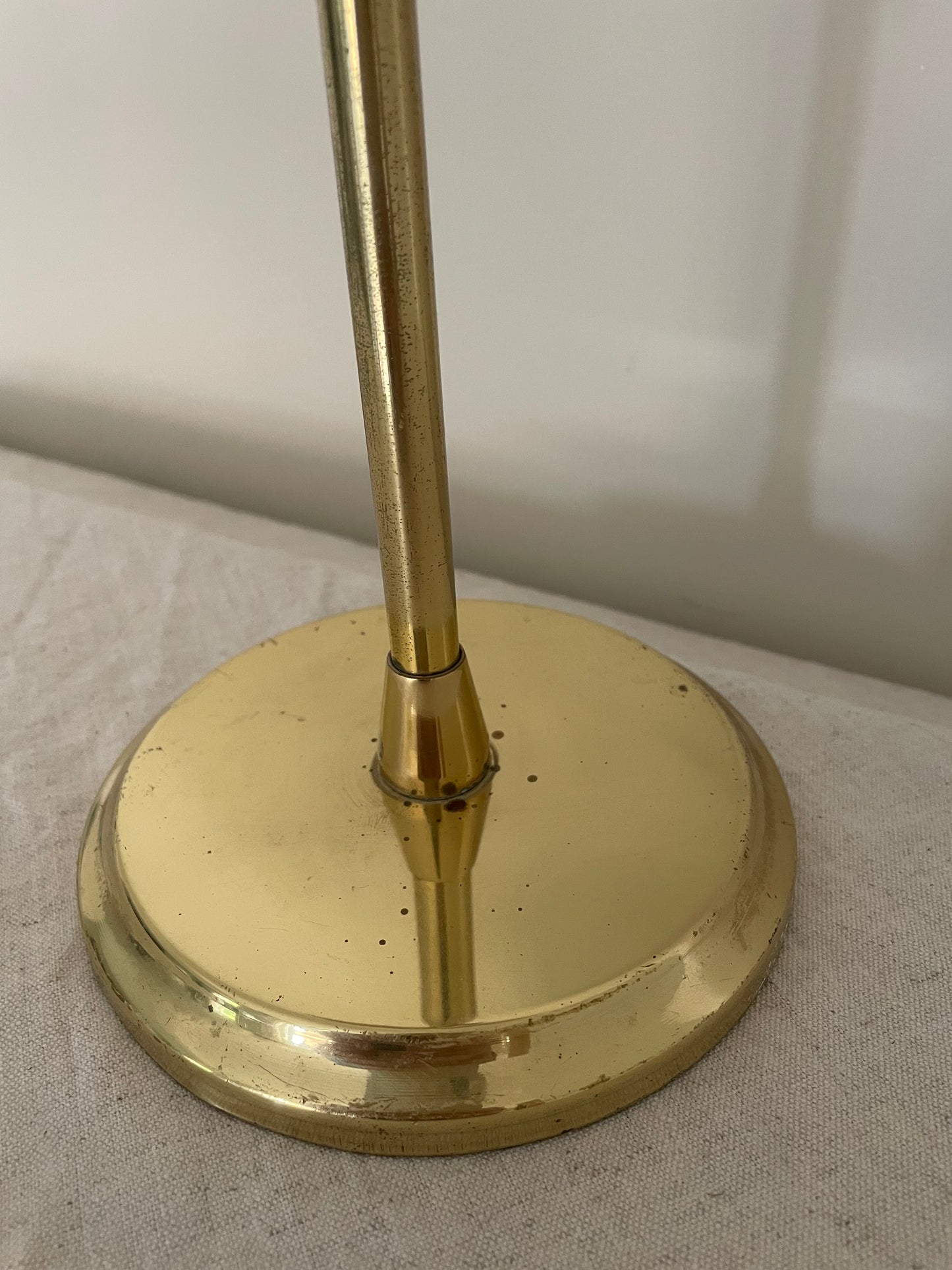Brass vintage vanity adjustable mirror