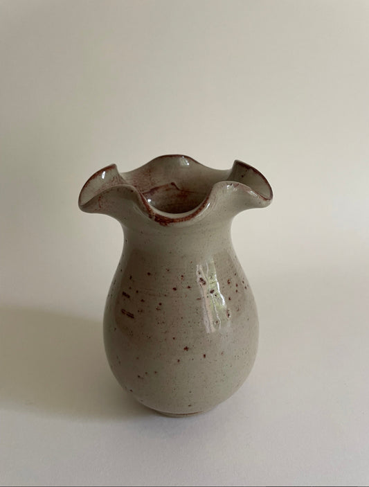 Poole pottery fluted vase