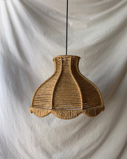 Vintage rope pendant lampshade