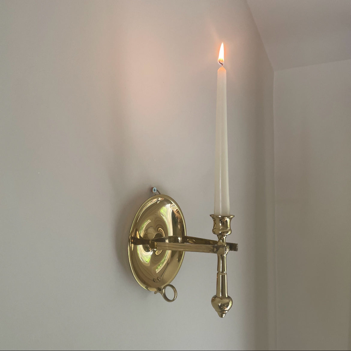 Brass ship candle sconces and holder