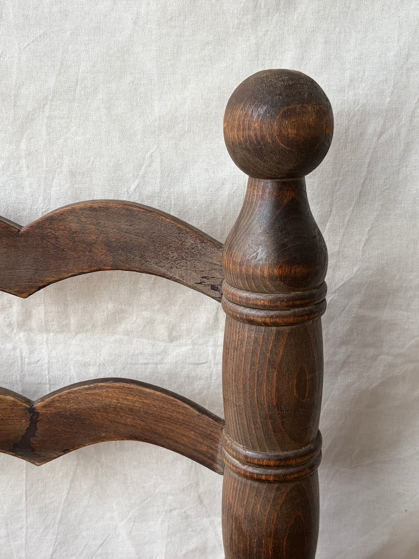 Low oak rush-seat chair attributed to Charles Dudouyt