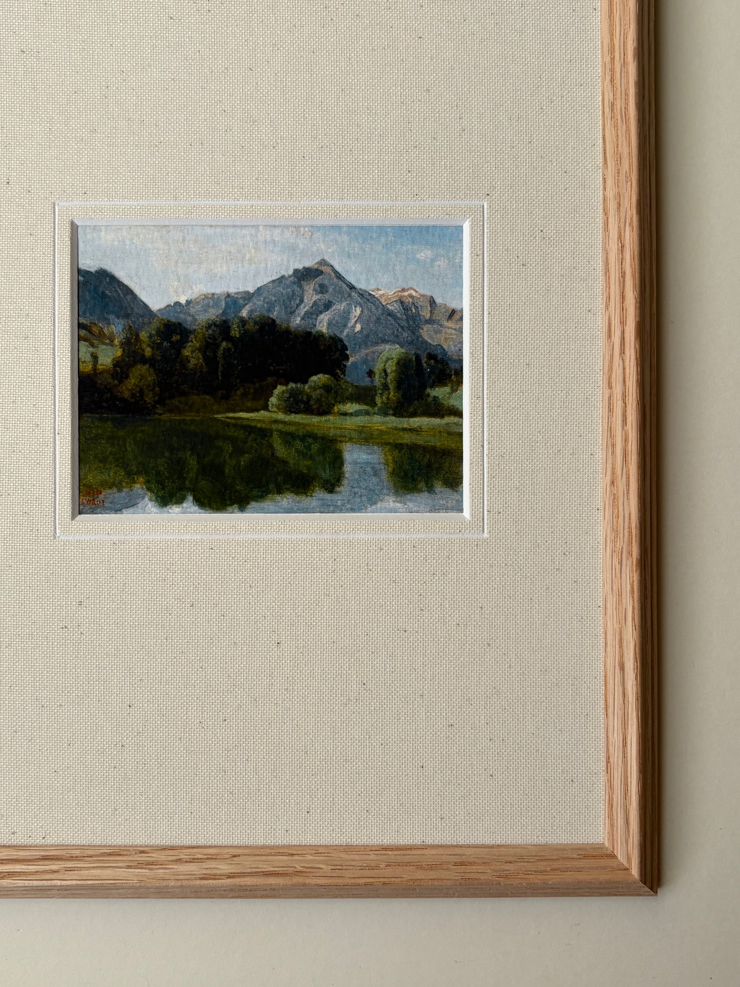 Framed mountain landscape