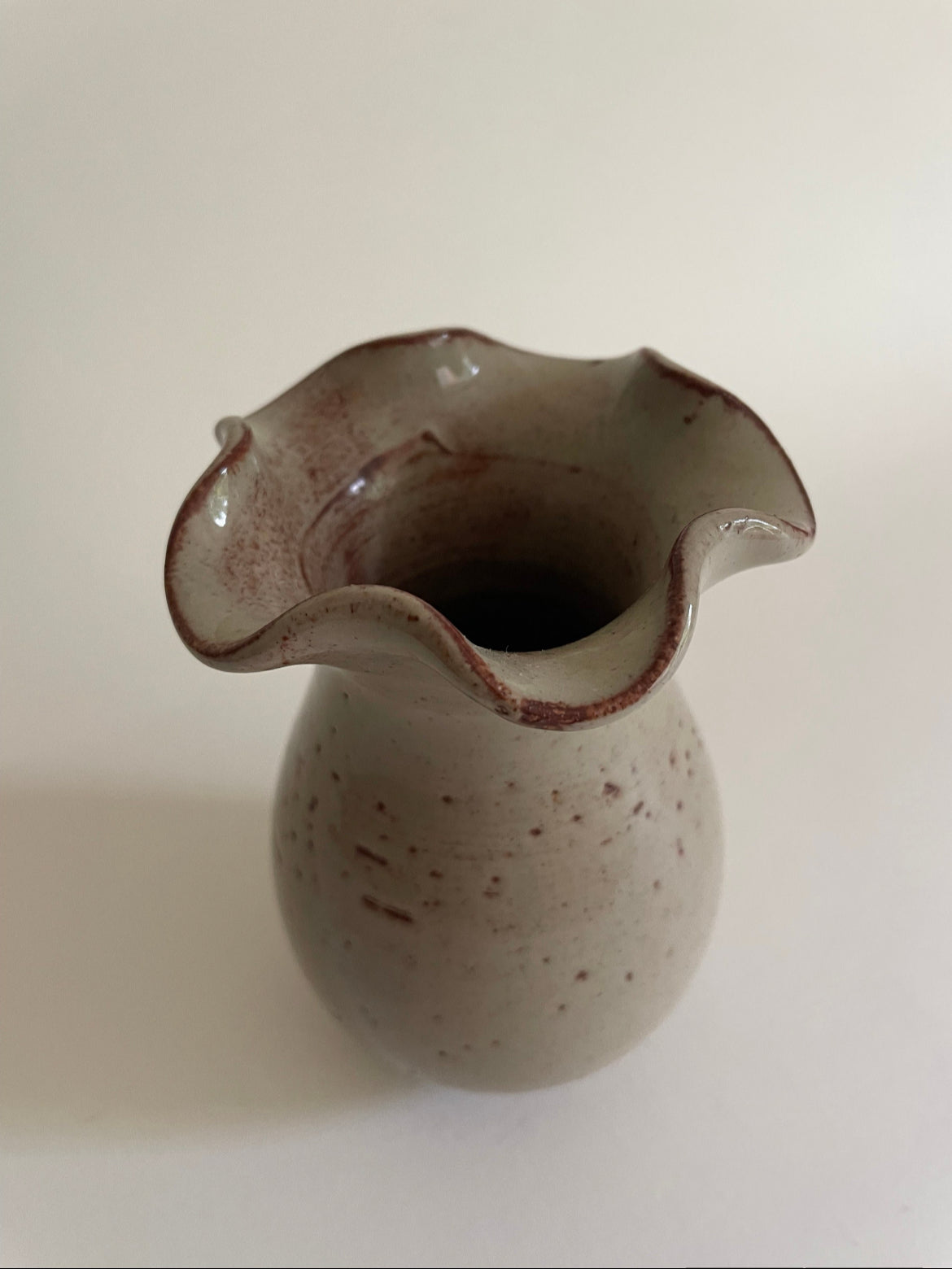 Poole pottery fluted vase