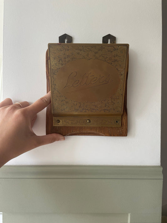 Wall mounted letter holder