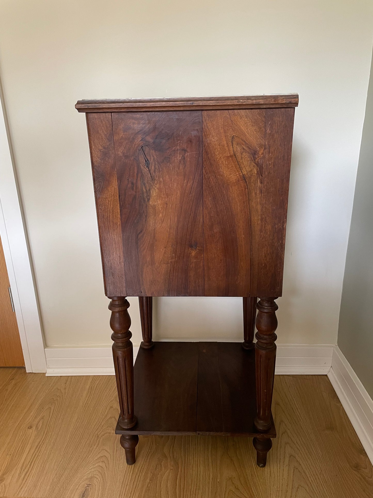 Antique French cabinet with marble top