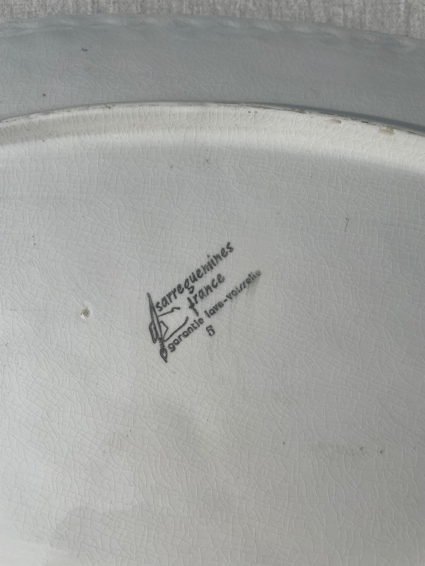 Vintage French Salmon fish platter