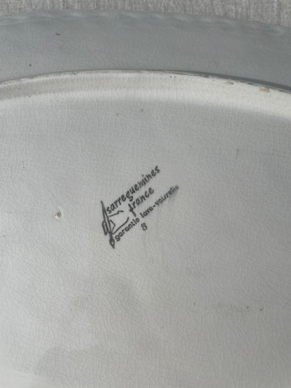 Vintage French Salmon fish platter