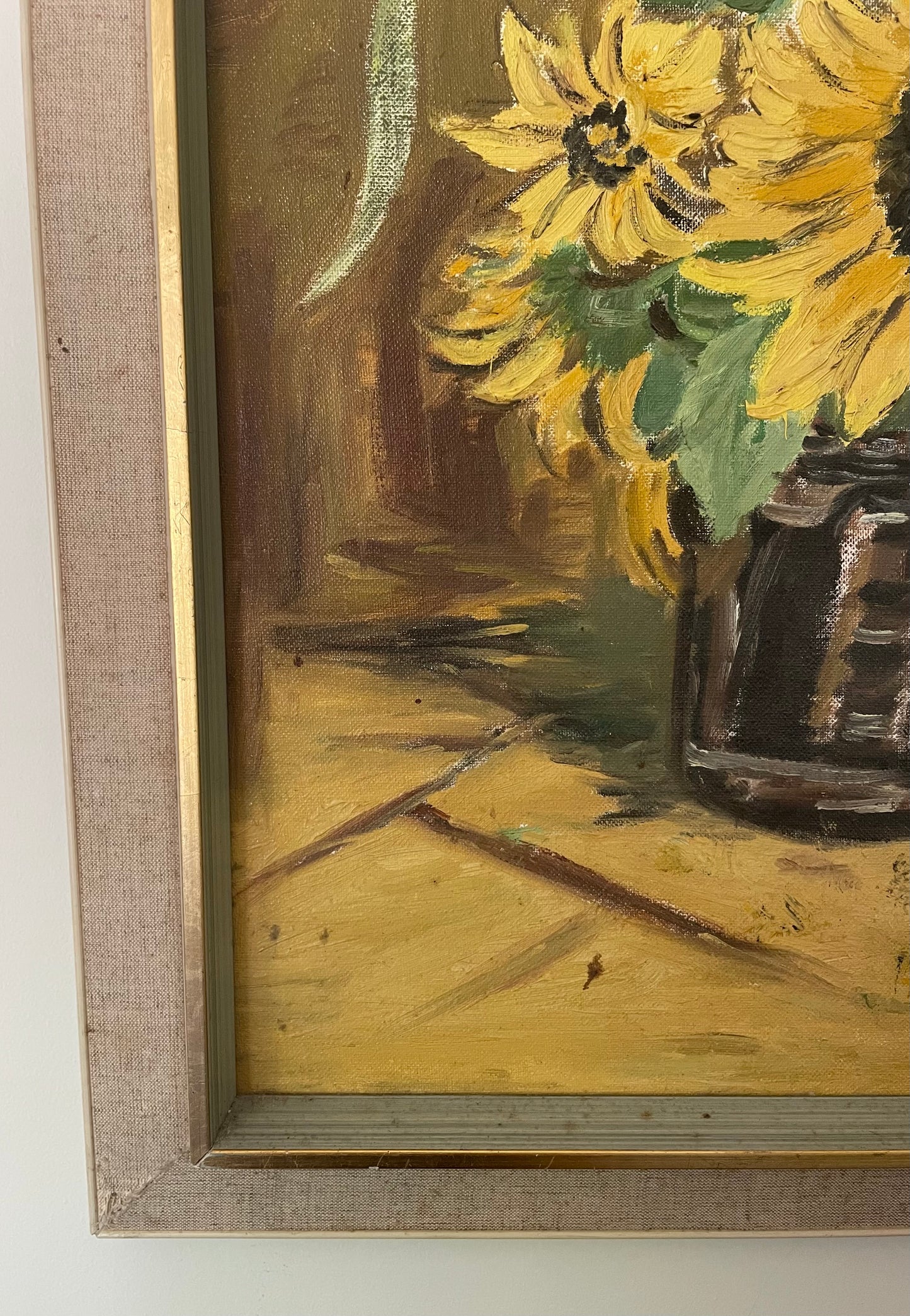 Sunflower oil painting