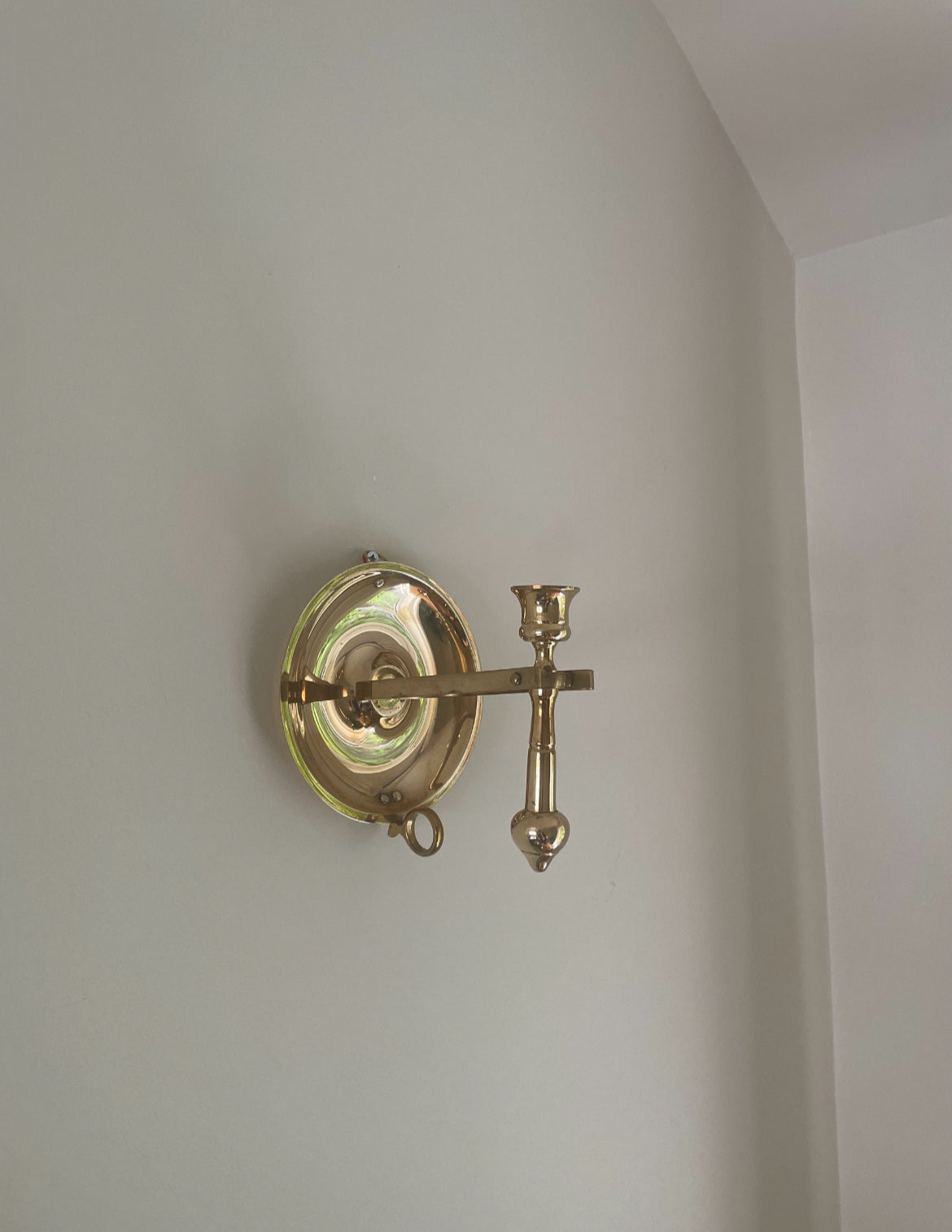 Pair of brass ship wall sconces