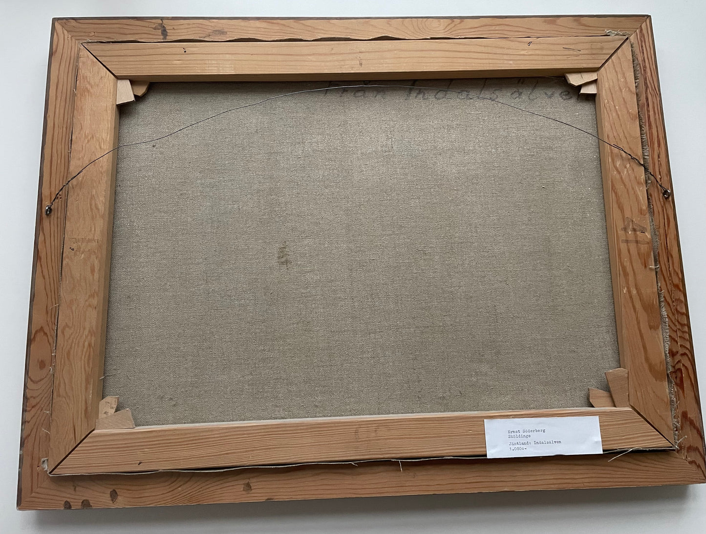 Original oil painting of colourful cliffs and river