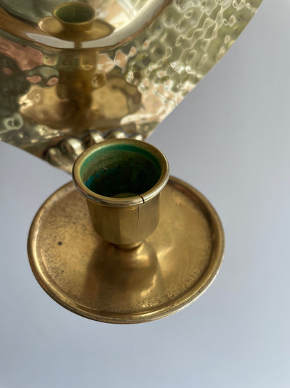 Pair of Swedish brass sconces by Knut Eriksson, Eskilstuna