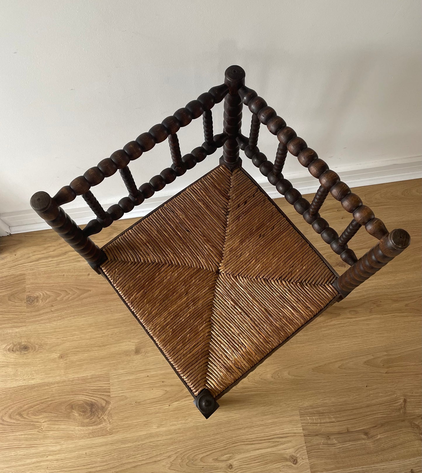 French bobbin wooden chair