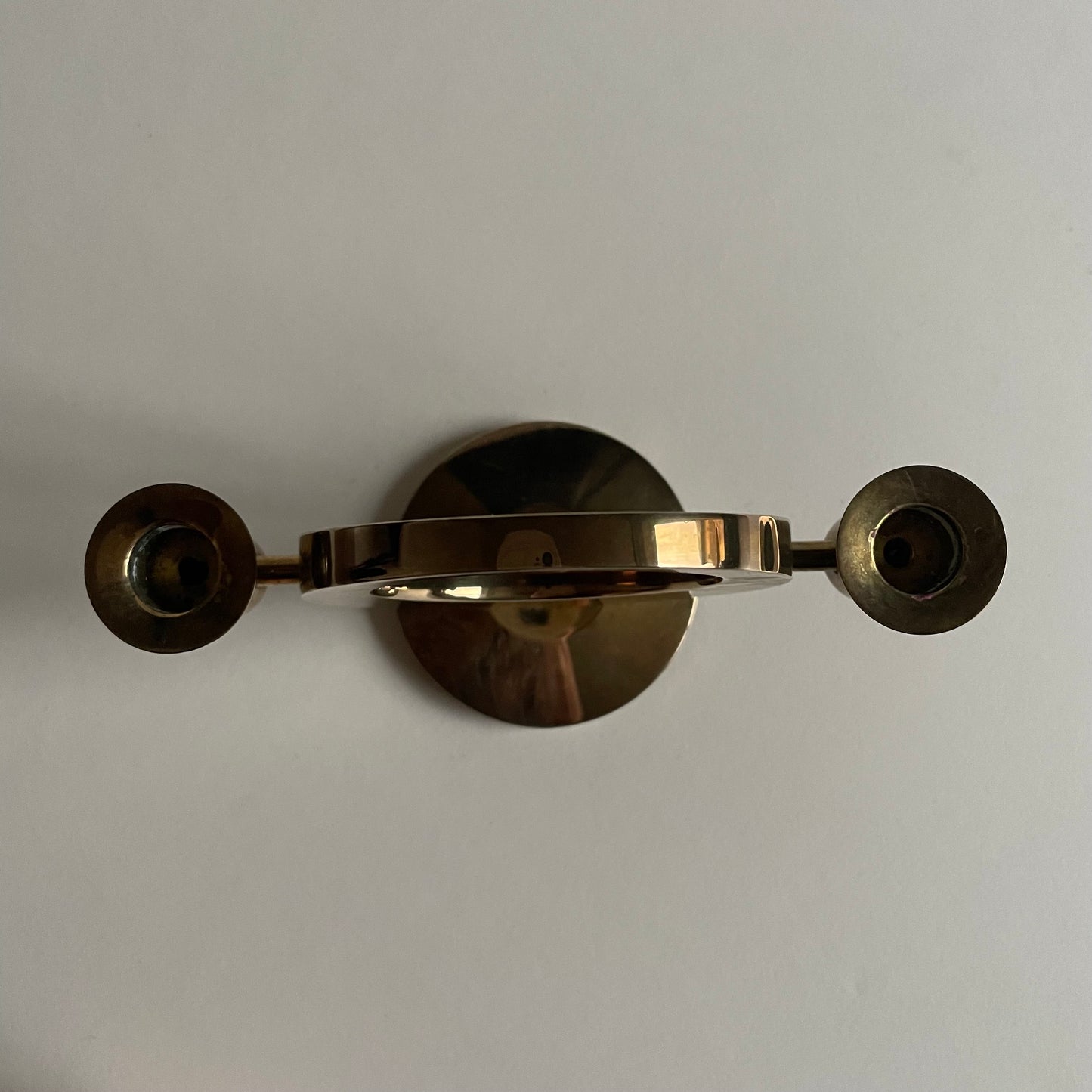 Brass Candle Holders by Arthur Pe, Kolbäck, Sweden, 1960s