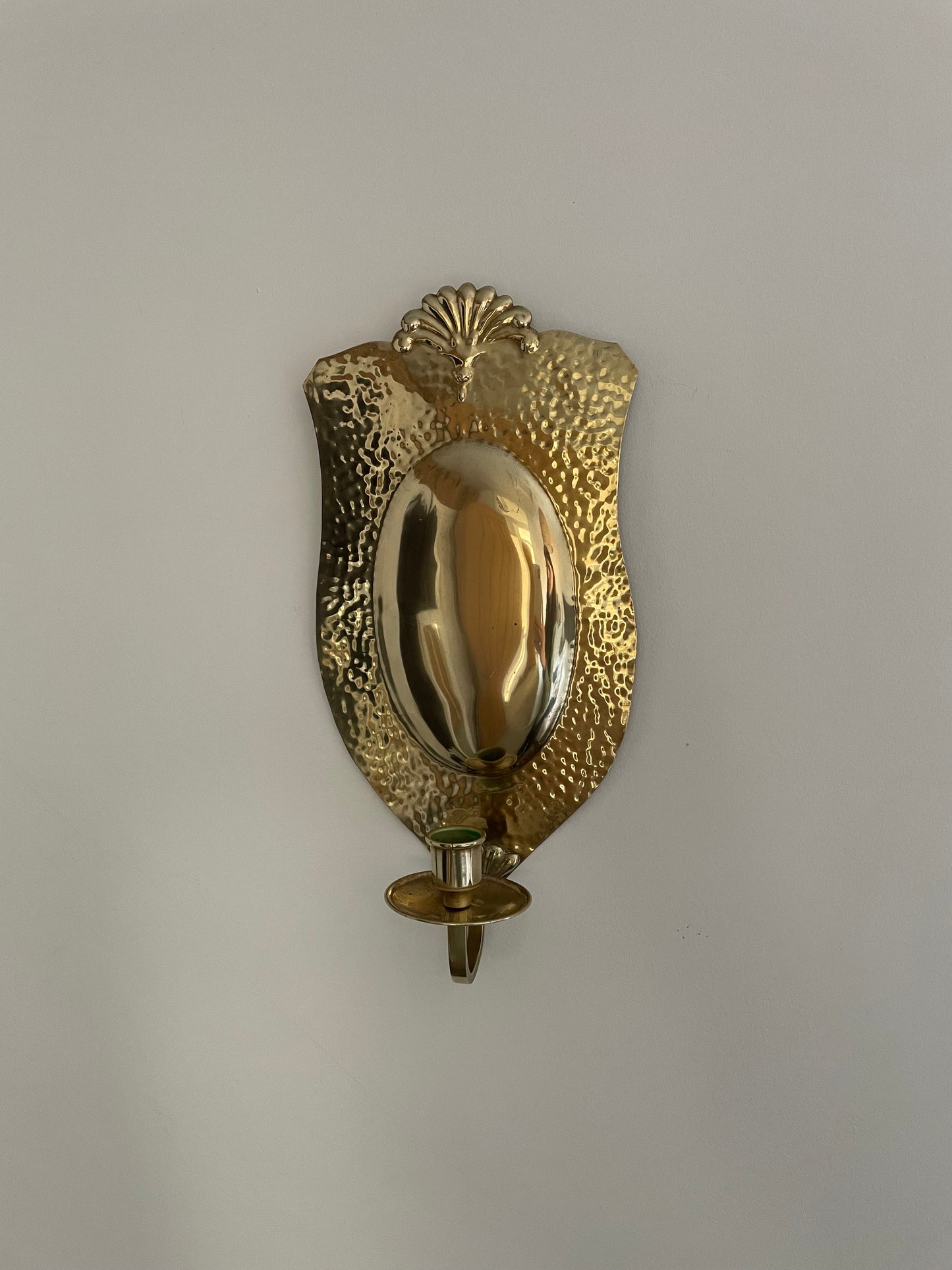 Pair of Swedish brass sconces by Knut Eriksson, Eskilstuna