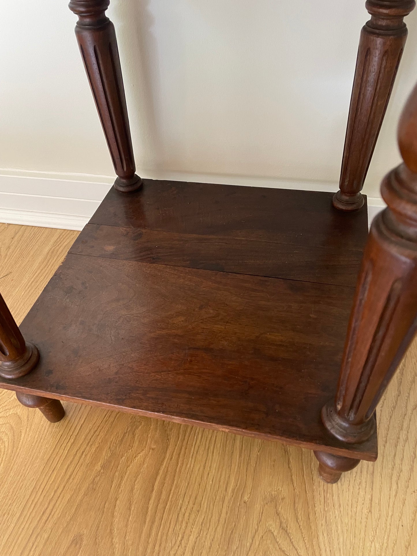 Antique French cabinet with marble top