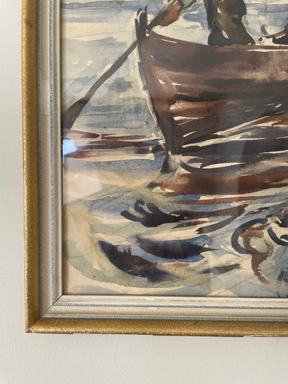 Fishermen watercolour