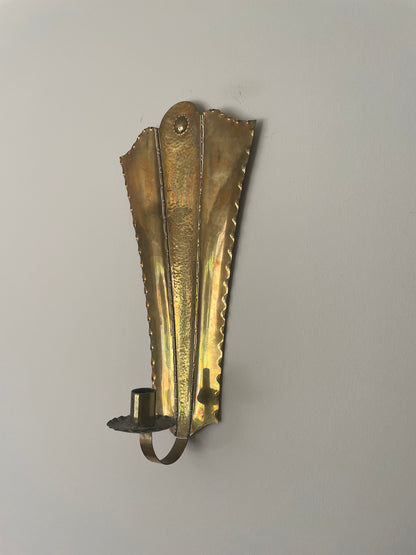 Pair of brass sconces
