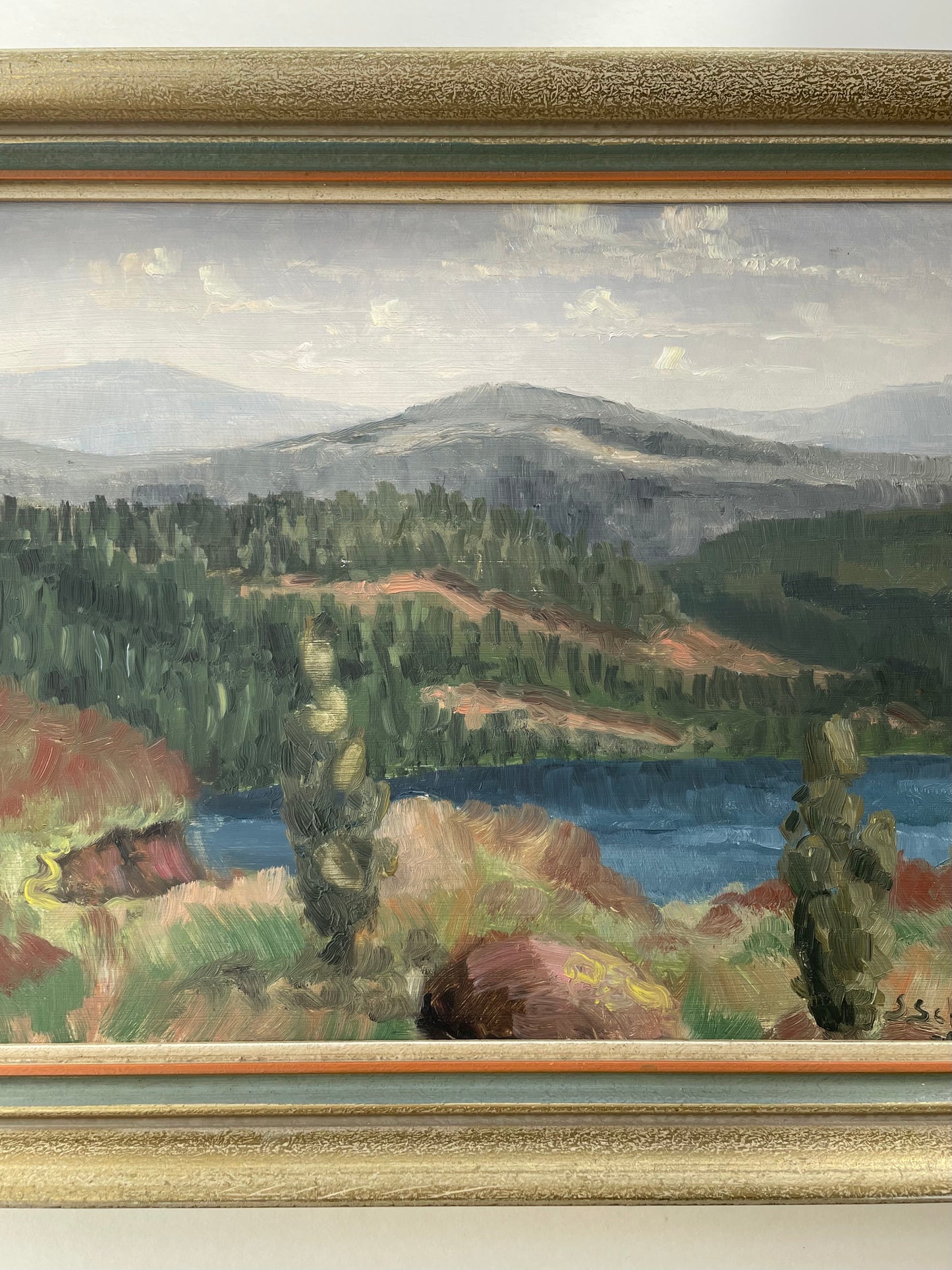 Mountain landscape oil painting by Sven Schützer-Branzén