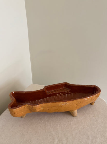 Terracotta ceramic vintage fish