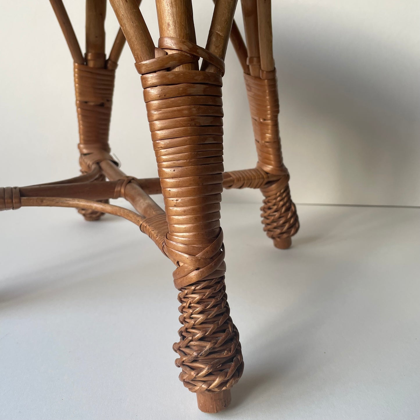 Rattan small stool