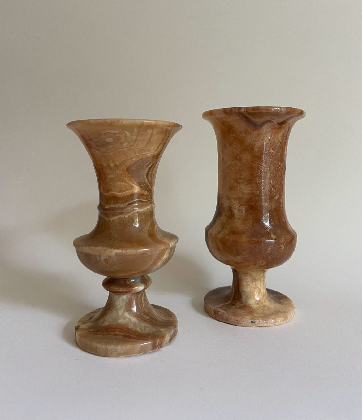 Pair of marble vases