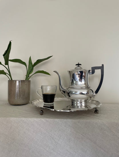 Mid century silver plated tea pot