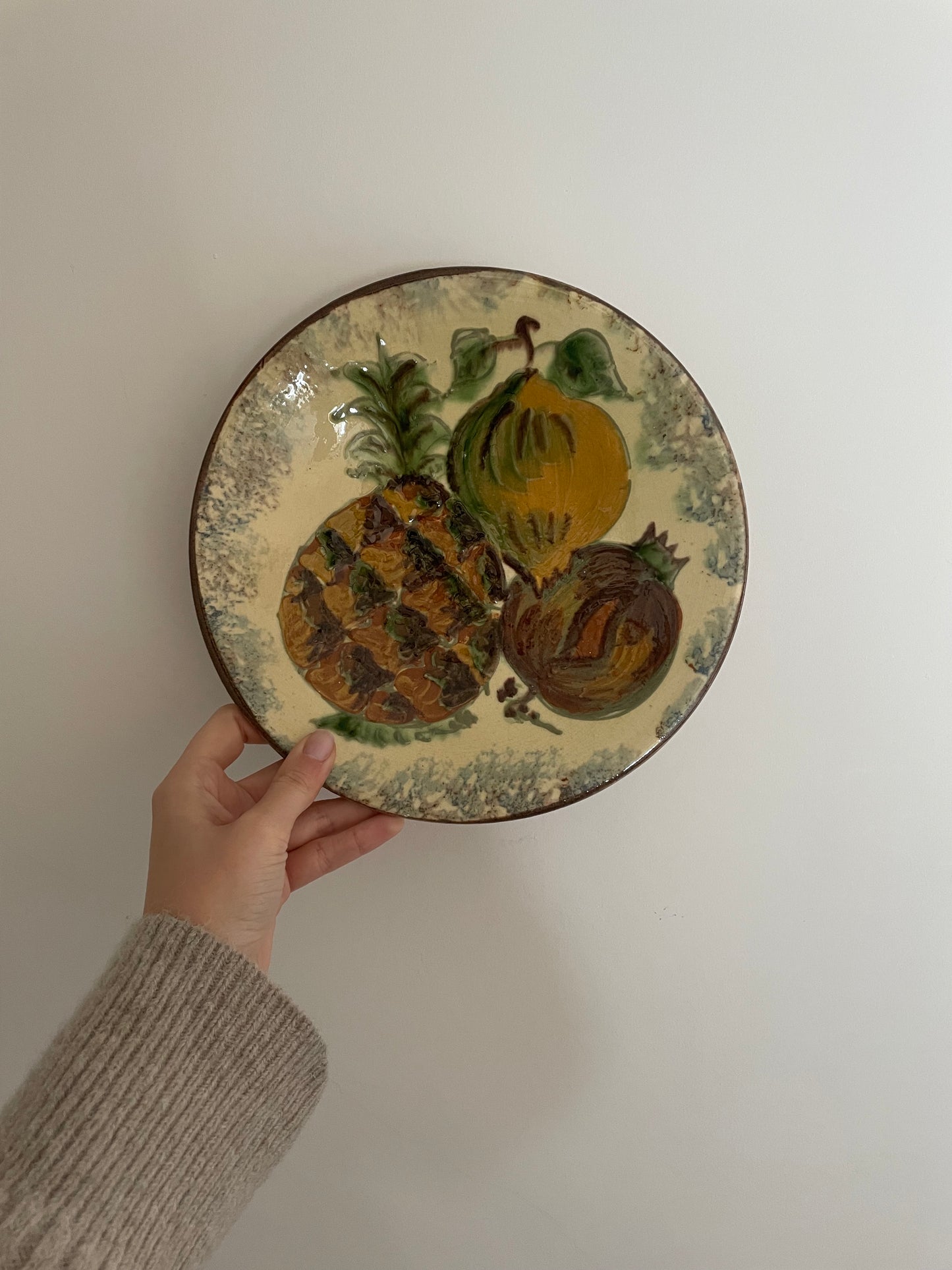 Vintage kitchen wall plate by Puigdemont, Spain