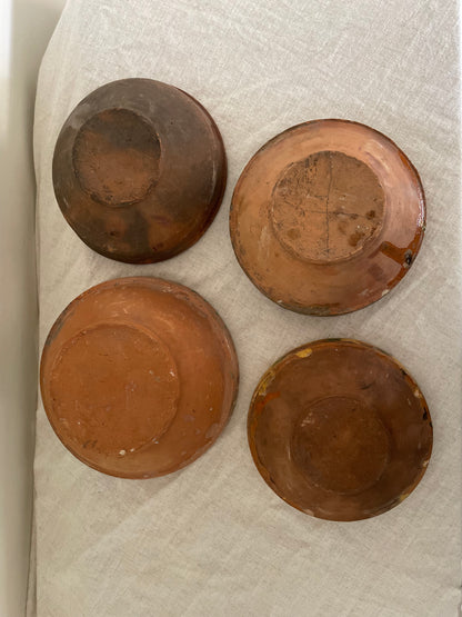 Romanian vintage clay bowl