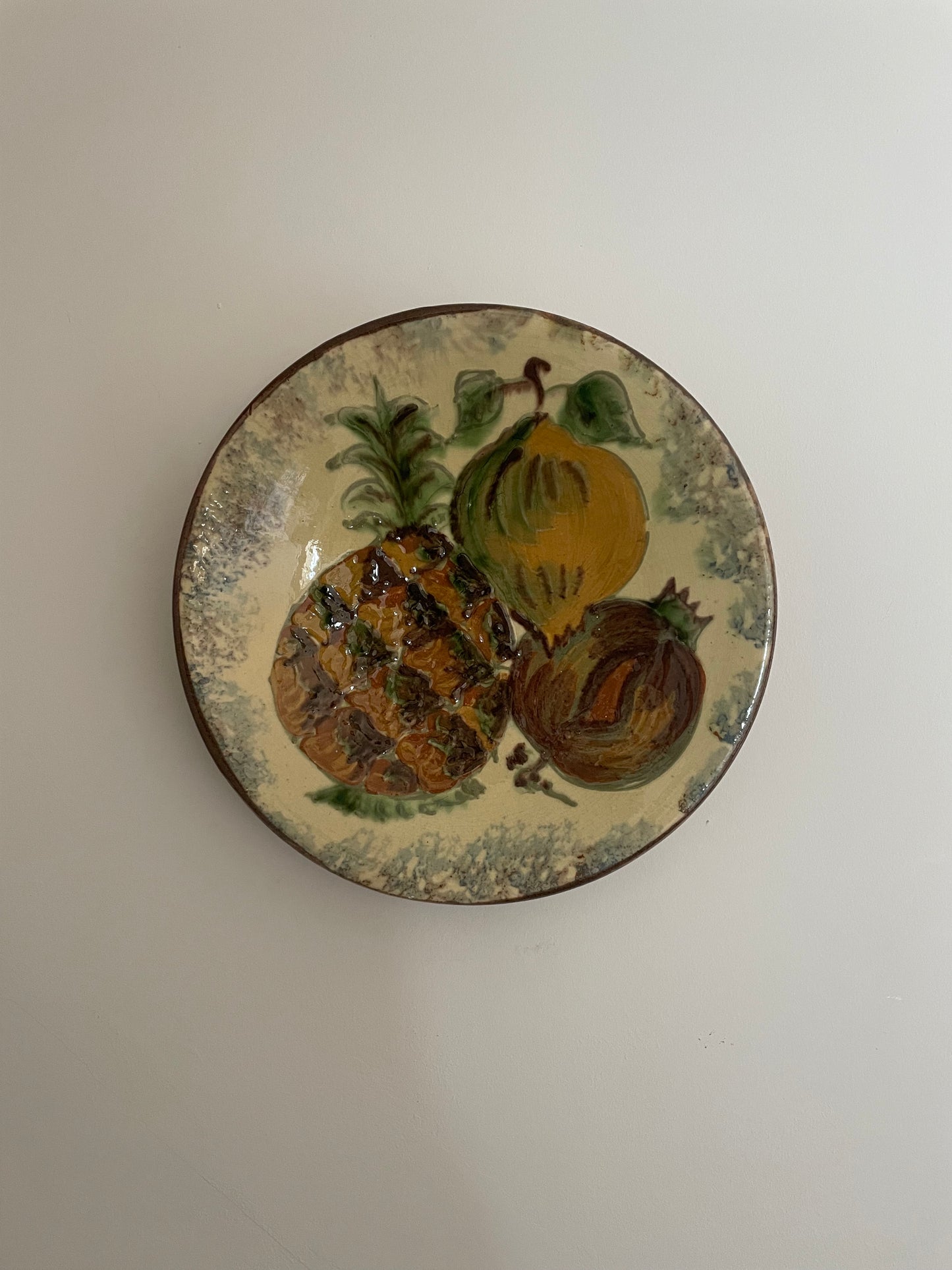Vintage kitchen wall plate by Puigdemont, Spain