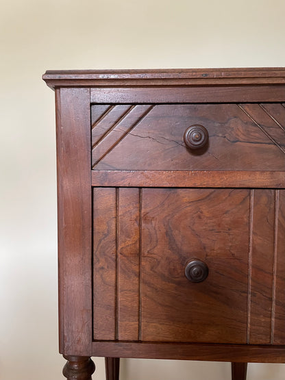 Antique French cabinet with marble top