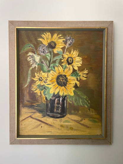 Sunflower oil painting