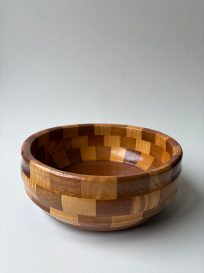 Vintage Cambridgeshire ware brown fruit bowl