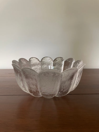Dartington crystal glass flower bowl