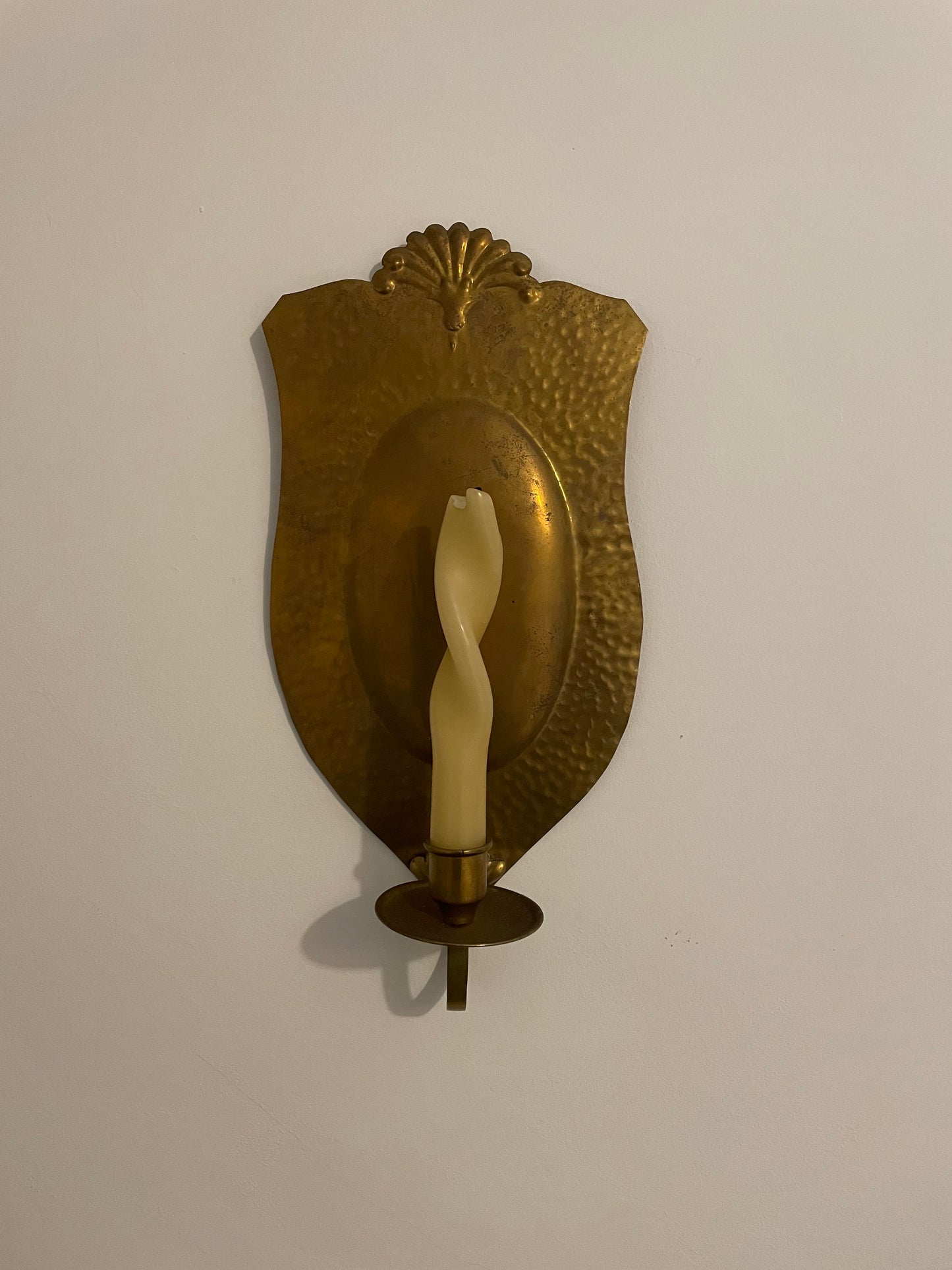 Pair of Swedish brass sconces by Knut Eriksson, Eskilstuna