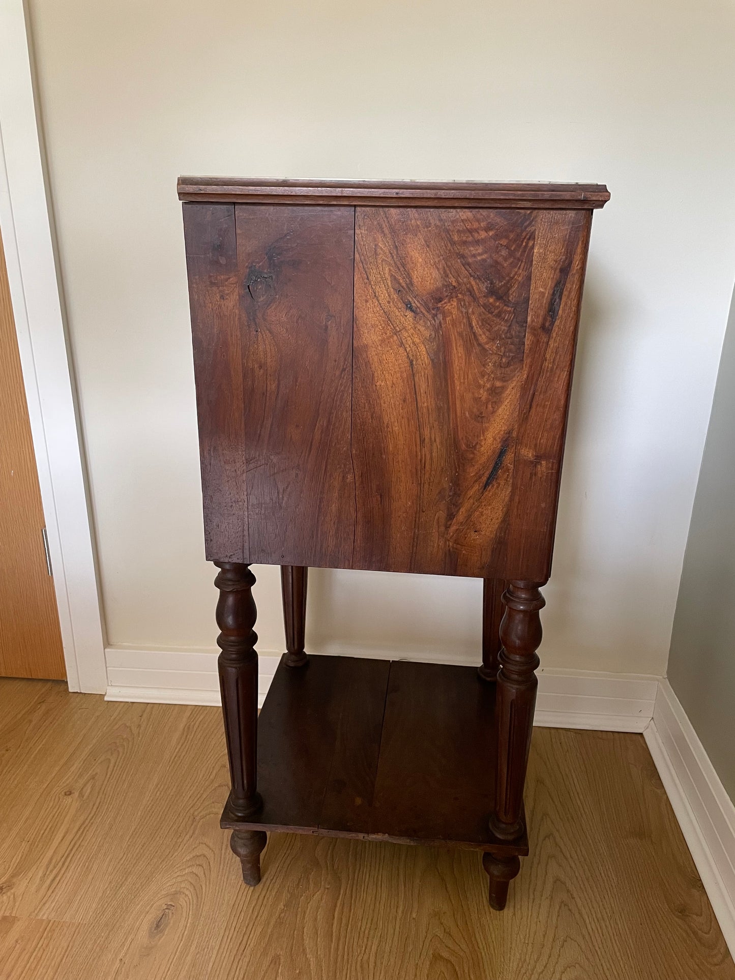 Antique French cabinet with marble top