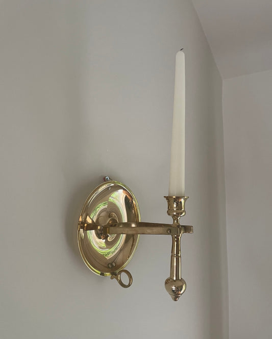 Pair of brass ship wall sconces