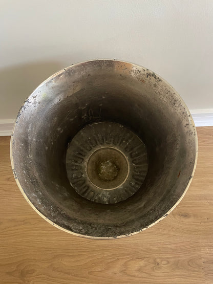 Vintage cast iron garden urn