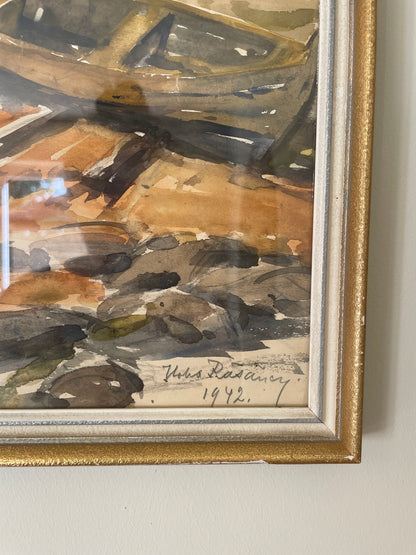 Fishermen watercolour