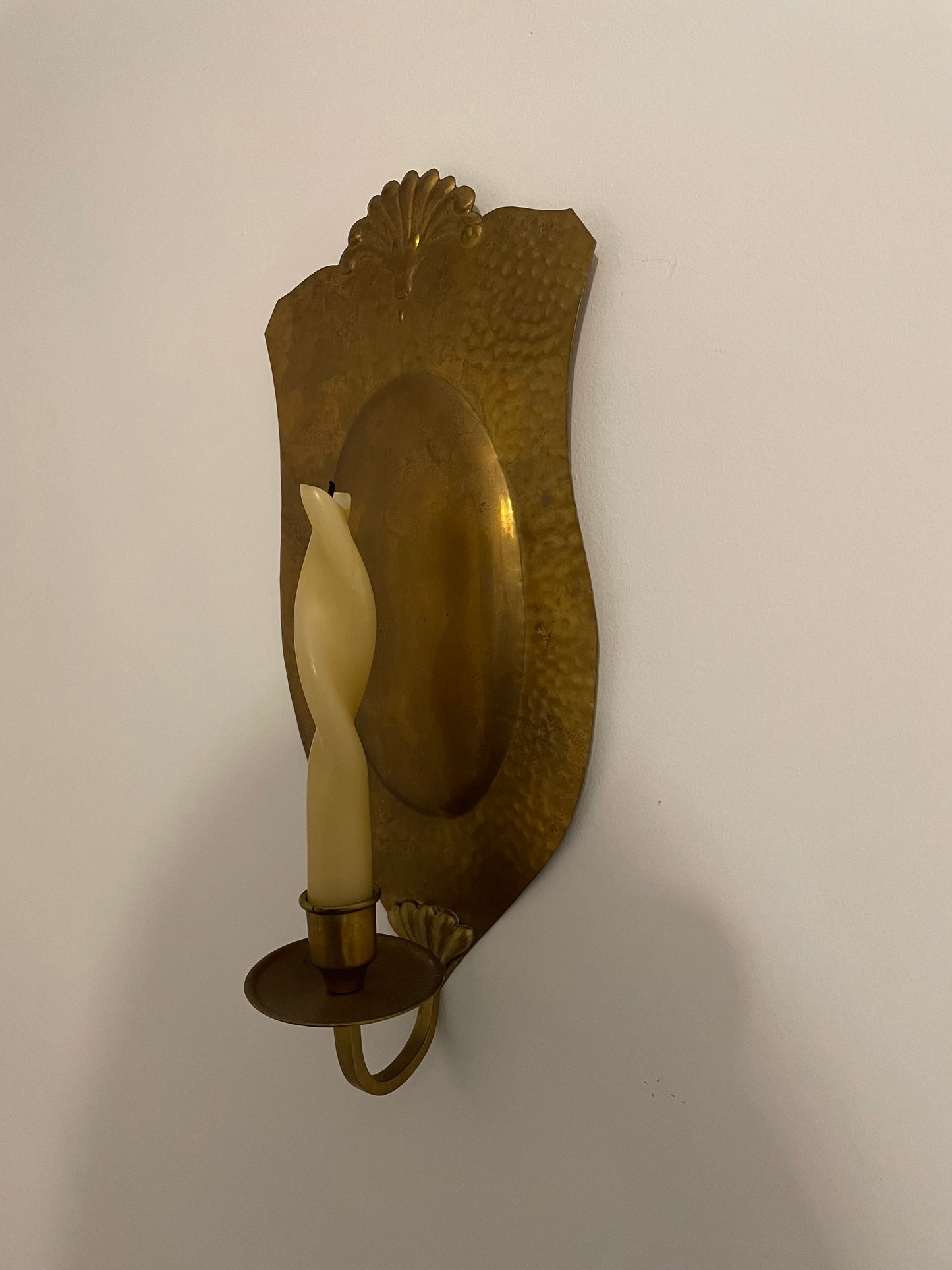 Pair of Swedish brass sconces by Knut Eriksson, Eskilstuna