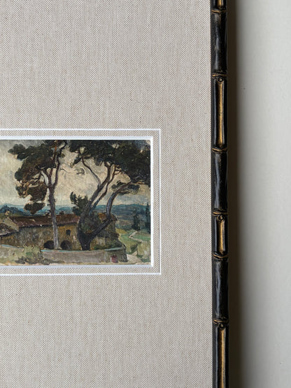 Framed Italian landscape with mount